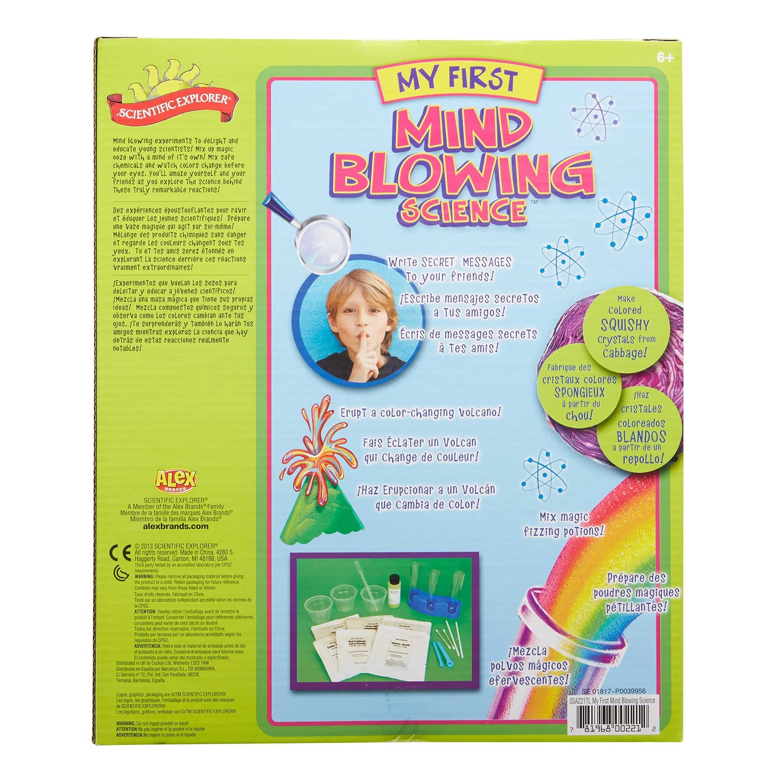 Scientific Explorer My First Mind Blowing Science Experiment Kit, 11 Mind Blowing Science Activities and Experiments (Ages 6+)