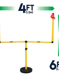 Franklin Sports Youth Football Goal-Post Set — Kids’ Football Goal Post with Mini Football — Fun Football Goal for All Ages — Easy Assembly — Adjustable Height — Weighted Base

