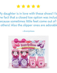 Melissa & Doug Role Play Collection - Step In Style! Dress-Up Shoes Set (4 Pairs)
