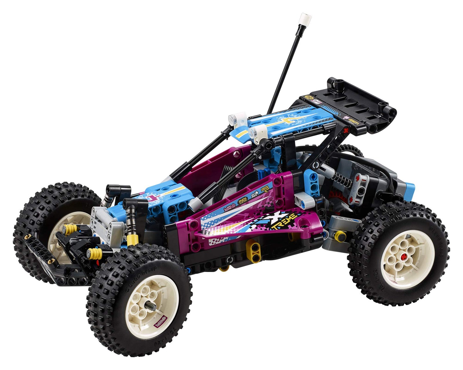 LEGO Technic Off-Road Buggy 42124 Model Building Kit; App-Controlled Retro RC Buggy Toy for Kids, New 2021 (374 Pieces)