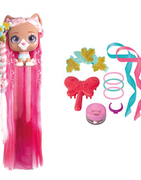 IMC Toys VIP Pets Surprise Hair Reveal - Series 2 Glitter Twist - Styles May Vary , Pink
