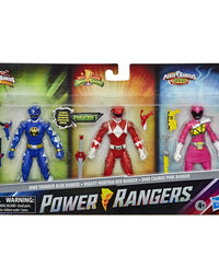 Power Rangers Beast Morphers Special Episode 3-Pack Action Figure Toys Dino Thunder Blue Ranger, Mighty Morphin Red Ranger, Dino Charge Pink Ranger (Amazon Exclusive)
