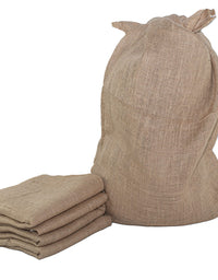 SGT KNOTS Burlap Bag - 24" x 40" Large Gunny Bags - 100% Biodegradable Reusable Food-Safe Sacks Perfect for Outdoor Games and Races Storing Vegetables and More Available in Single, 4, 6 and 8 Packs
