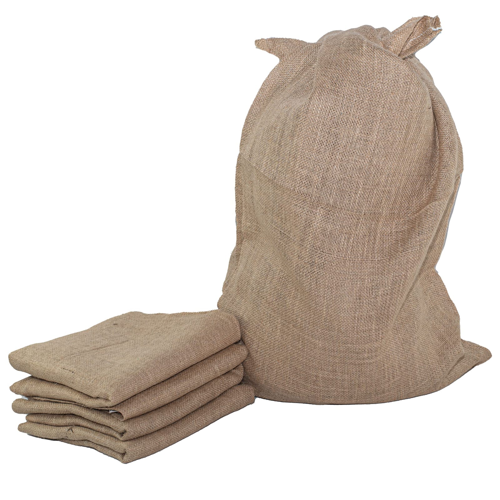 SGT KNOTS Burlap Bag - 24" x 40" Large Gunny Bags - 100% Biodegradable Reusable Food-Safe Sacks Perfect for Outdoor Games and Races Storing Vegetables and More Available in Single, 4, 6 and 8 Packs