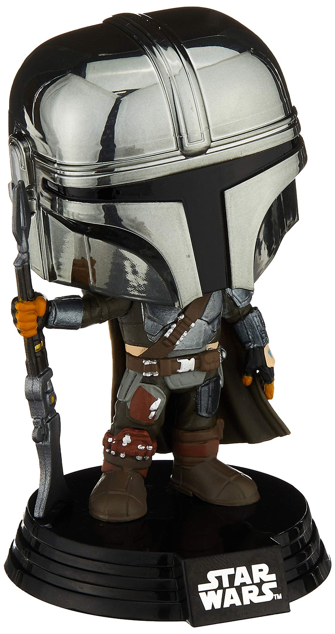 Funko Pop! Star Wars: The Mandalorian - Mandalorian (Chrome), Amazon Exclusive, Multicolor