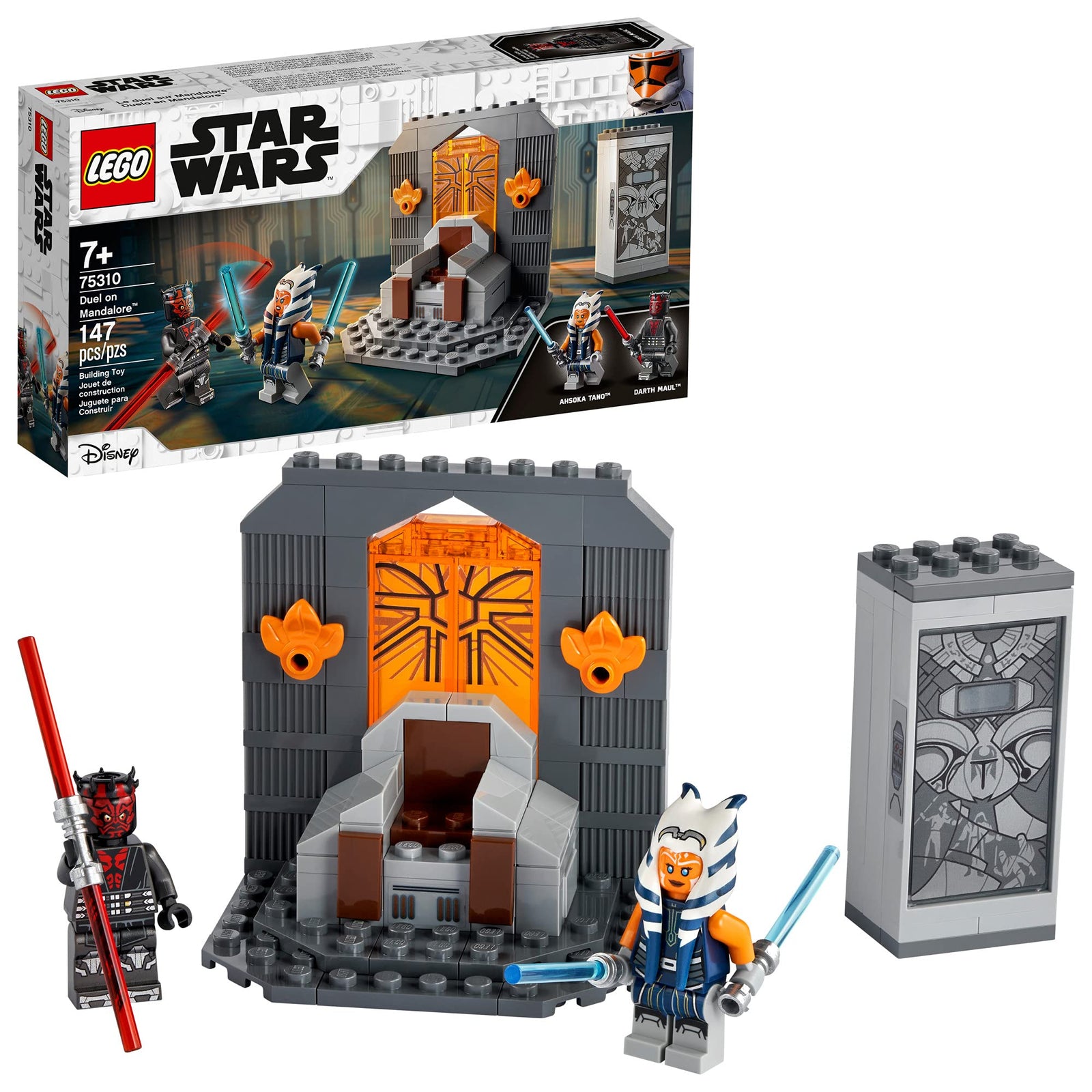 LEGO Star Wars: The Clone Wars Duel on Mandalore 75310 Awesome Toy Building Kit Featuring Ahsoka Tano and Darth Maul; New 2021 (147 Pieces)