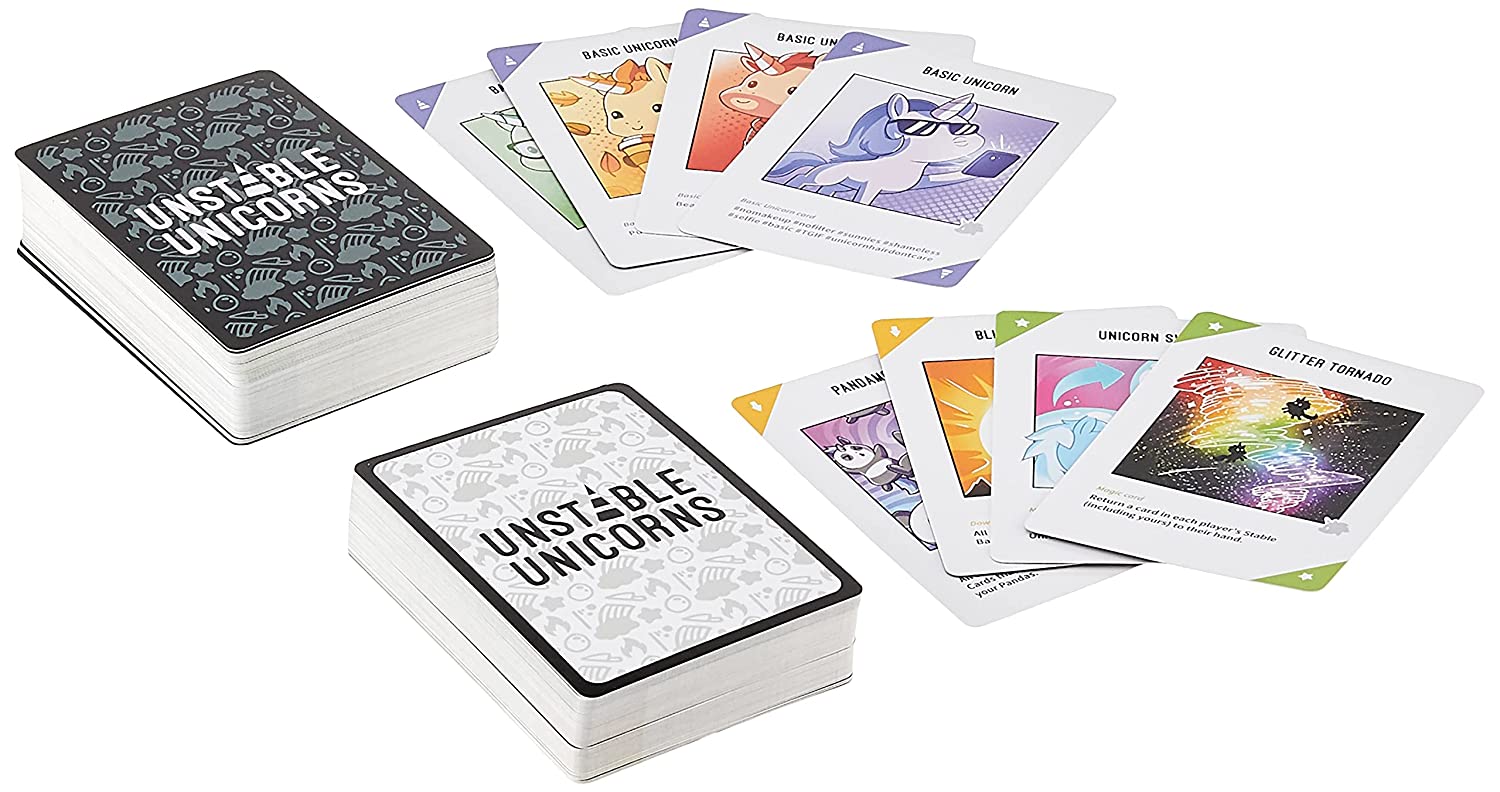 TeeTurtle Unstable Unicorns Card Game - A strategic card game and party game for adults & teens