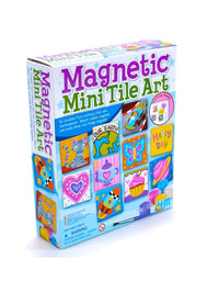4M 4563 Magnetic Mini Tile Art - DIY Paint Arts & Crafts Magnet Kit for Kids - Fridge, Locker, Party Favors, Craft Project Gifts for Boys & Girls
