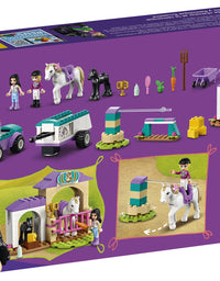 LEGO Friends Horse Training and Trailer 41441 Building Kit Friends Stephanie and Emma and 2 Animals; New 2021 (148 Pieces)
