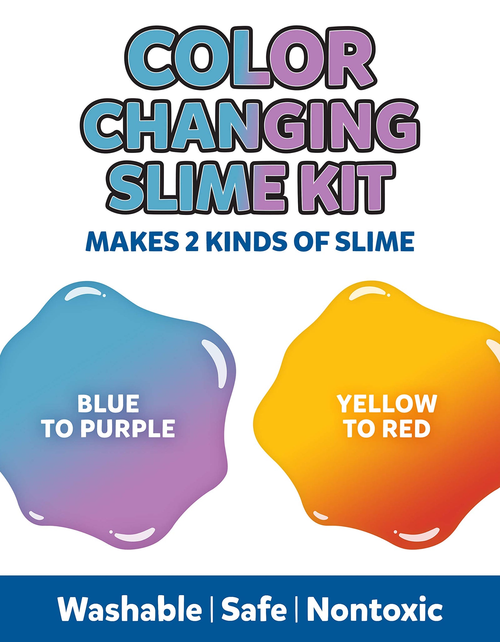 Elmer's Color Changing Slime Kit | Slime Supplies Include Elmer's Color Changing Glue, Elmer's Magical Liquid Slime Activator, UV Light, 5 Piece Kit