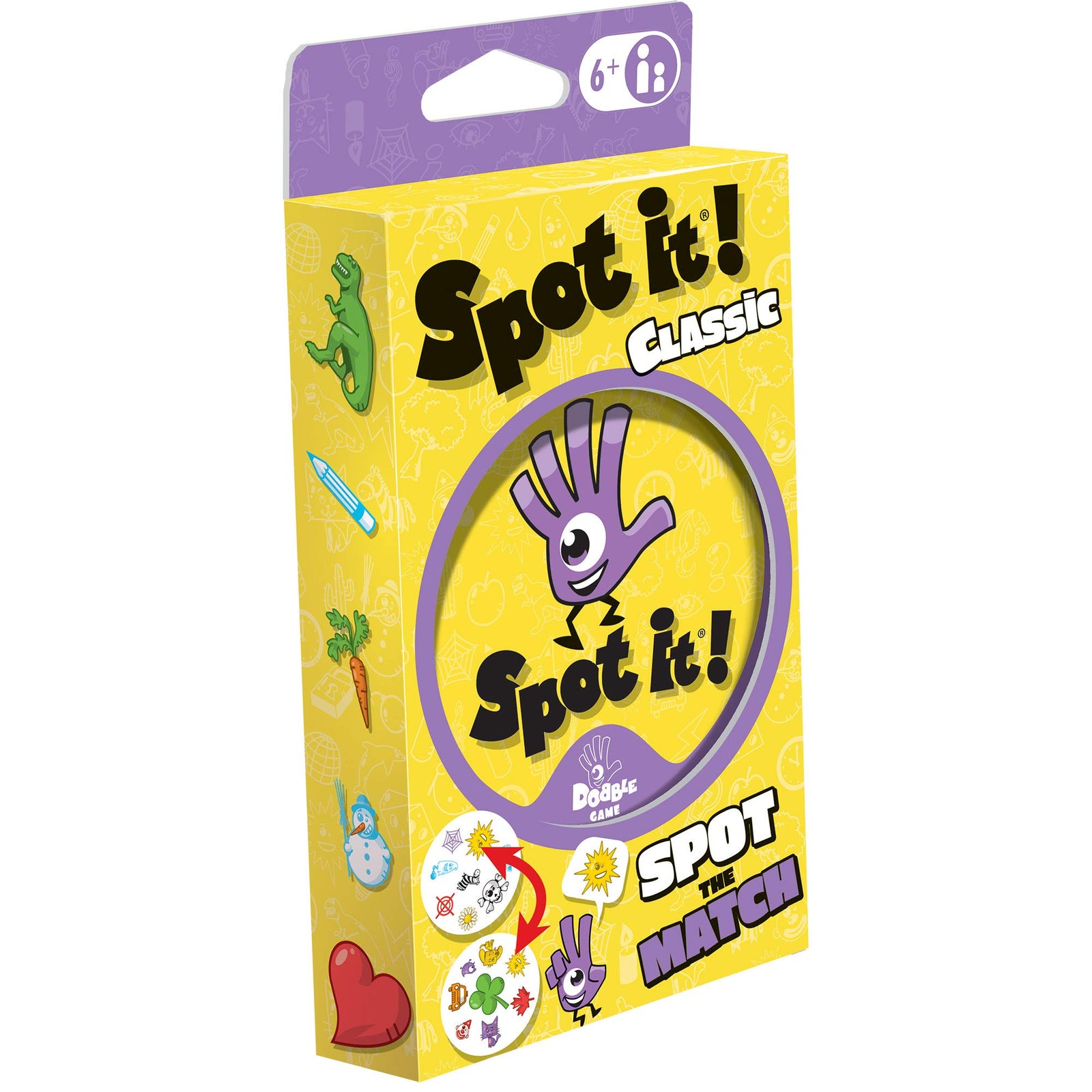 Spot It! Classic Card Game | Game For Kids | Age 6+ | 2 to 8 Players | Average Playtime 15 minutes | Eco-Blister | Made by Zygomatic