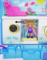 Polly Pocket Pocket World Sweet Sails Cruise Ship Compact with Fun Reveals, Micro Polly and Lila Dolls and Jet Ski Accessory, for Ages 4 and Up [Amazon Exclusive]
