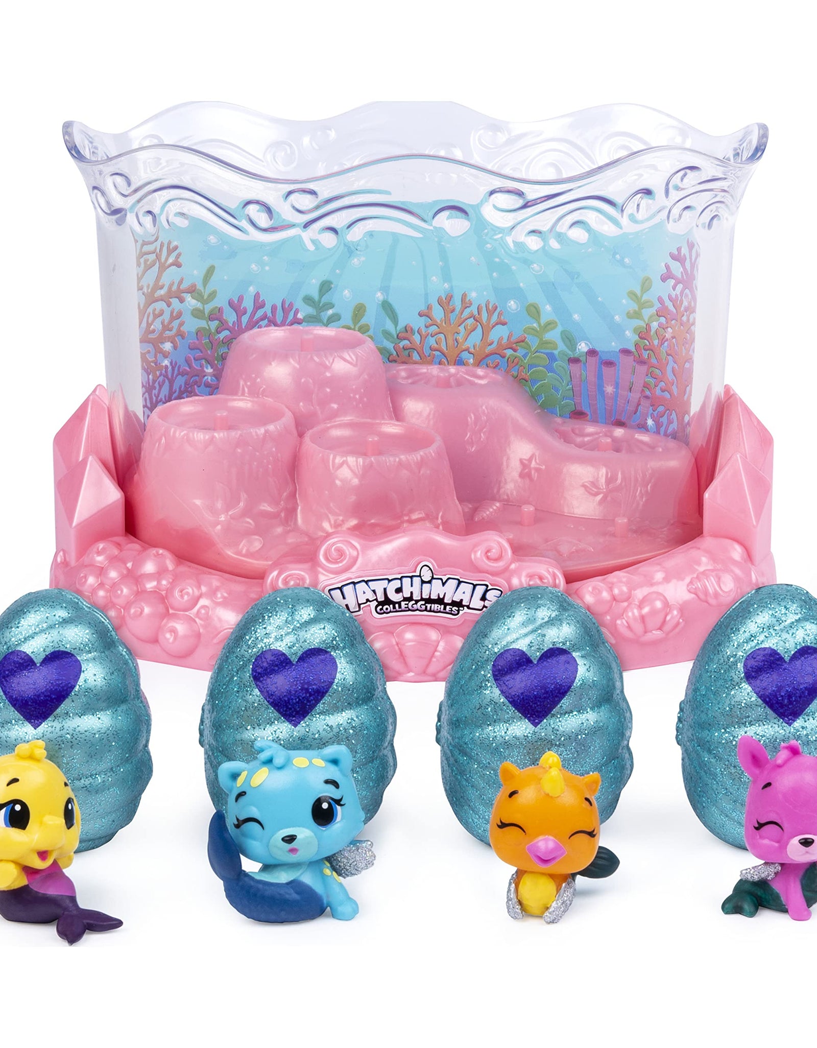 Hatchimals CollEGGtibles, Mermal Magic Underwater Aquarium with 8 Exclusive, for Kids Aged 5 and Up, Amazon Exclusive