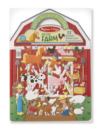 Melissa & Doug Puffy Sticker Play Set - On the Farm - 52 Reusable Stickers, 2 Fold-Out Scenes
