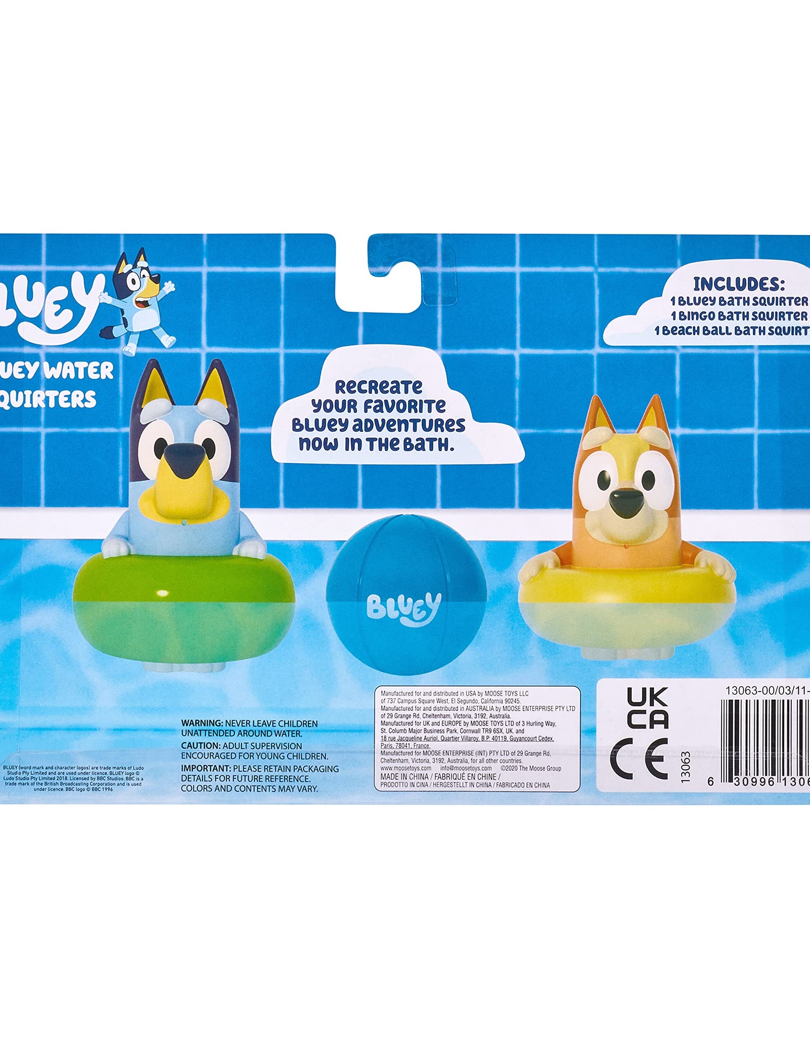 Bluey Bath Squirters 3-Pack