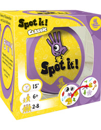 Zygomatic Spot It! Classic Card Game | Game for Kids | Age 6+ | 2 to 8 Players | Average Playtime 15 Minutes | Purple and Yellow Packaging | Made
