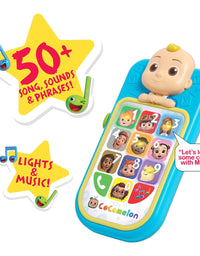 CoComelon JJ’s First Learning Toy Phone for Kids with Lights, Sounds, Music to Introduce Feelings, Letters, Numbers, Colors, Shapes, and Weather to Children, by Just Play

