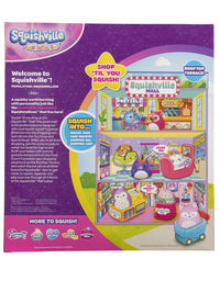 Squishville Squishmallows Mall - Two 2-Inch Mini-Squishmallows Plush Characters, Themed Play Scene, 4 Accessories (Shopping Bag, Shopping Cart, Cash Register, Arcade Machine) - Amazon Exclusive
