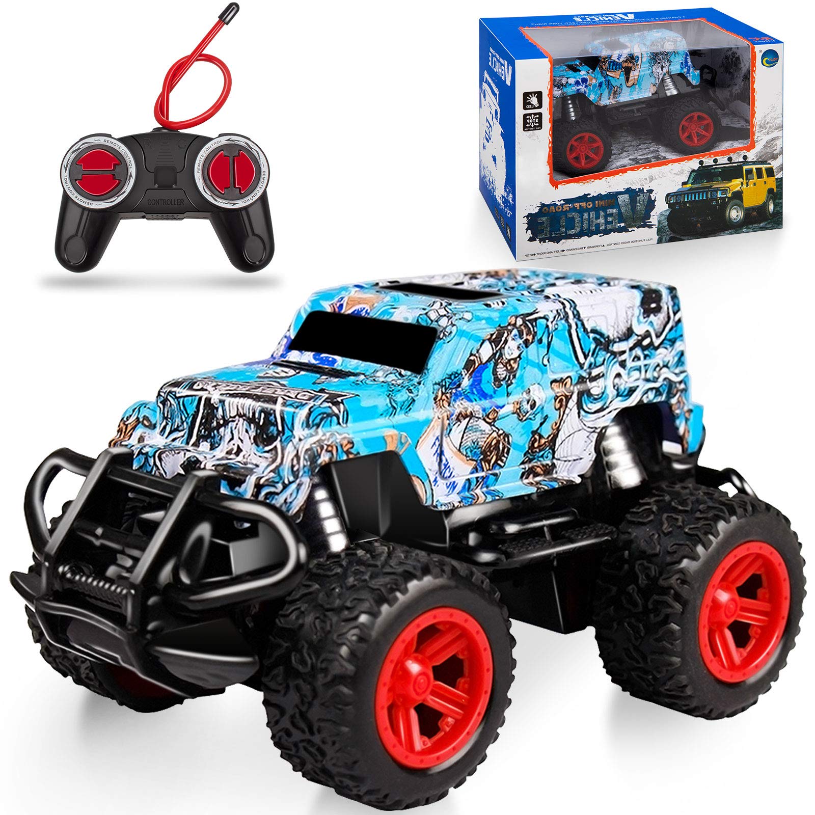 NARRIO Kids Toys for 3 4 5 6 Year Old Boys Birthday Gift, Remote Control Car for Boys 3-5 RC Cars Monster Trucks for Boy Toys Age 4-7, Christmas Teen Gifts for 3-7 Year Old Boys Toddler Toys Age 2-6