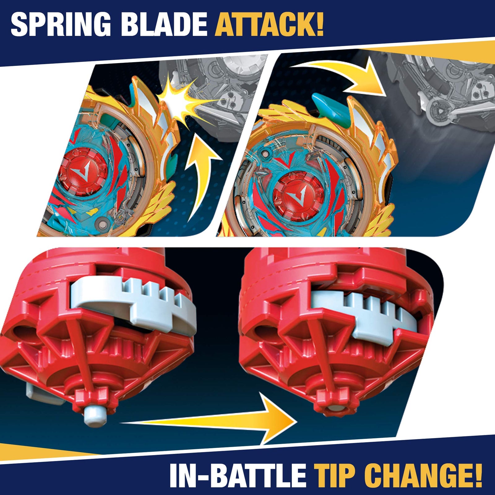 Beyblade Burst Evolution Elite Warrior 4-Pack - 4 Iconic Right-Spin Battling Tops, Game ((Amazon Exclusive)
