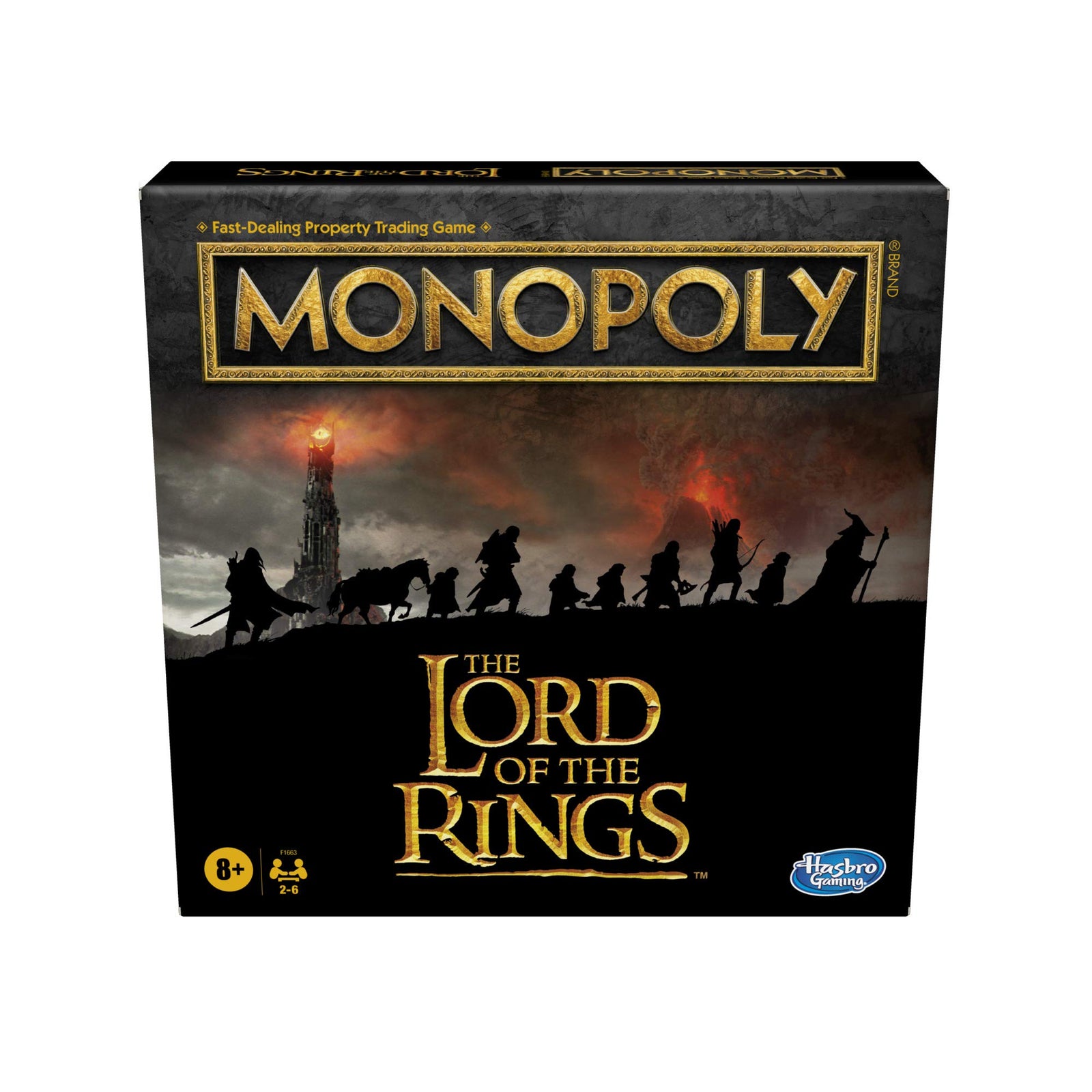 Hasbro Gaming Monopoly: The Lord of The Rings Edition Board Game Inspired by The Movie Trilogy, Play as a Member of The Fellowship, for Kids Ages 8 and Up (Amazon Exclusive)