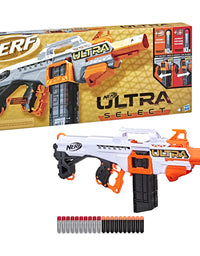 NERF Ultra Select Fully Motorized Blaster, Fire for Distance or Accuracy, Includes Clips and Darts, Compatible Only Ultra Darts
