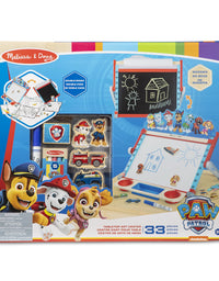 Melissa & Doug PAW Patrol Wooden Double-Sided Tabletop Art Center Easel (33 Pieces)
