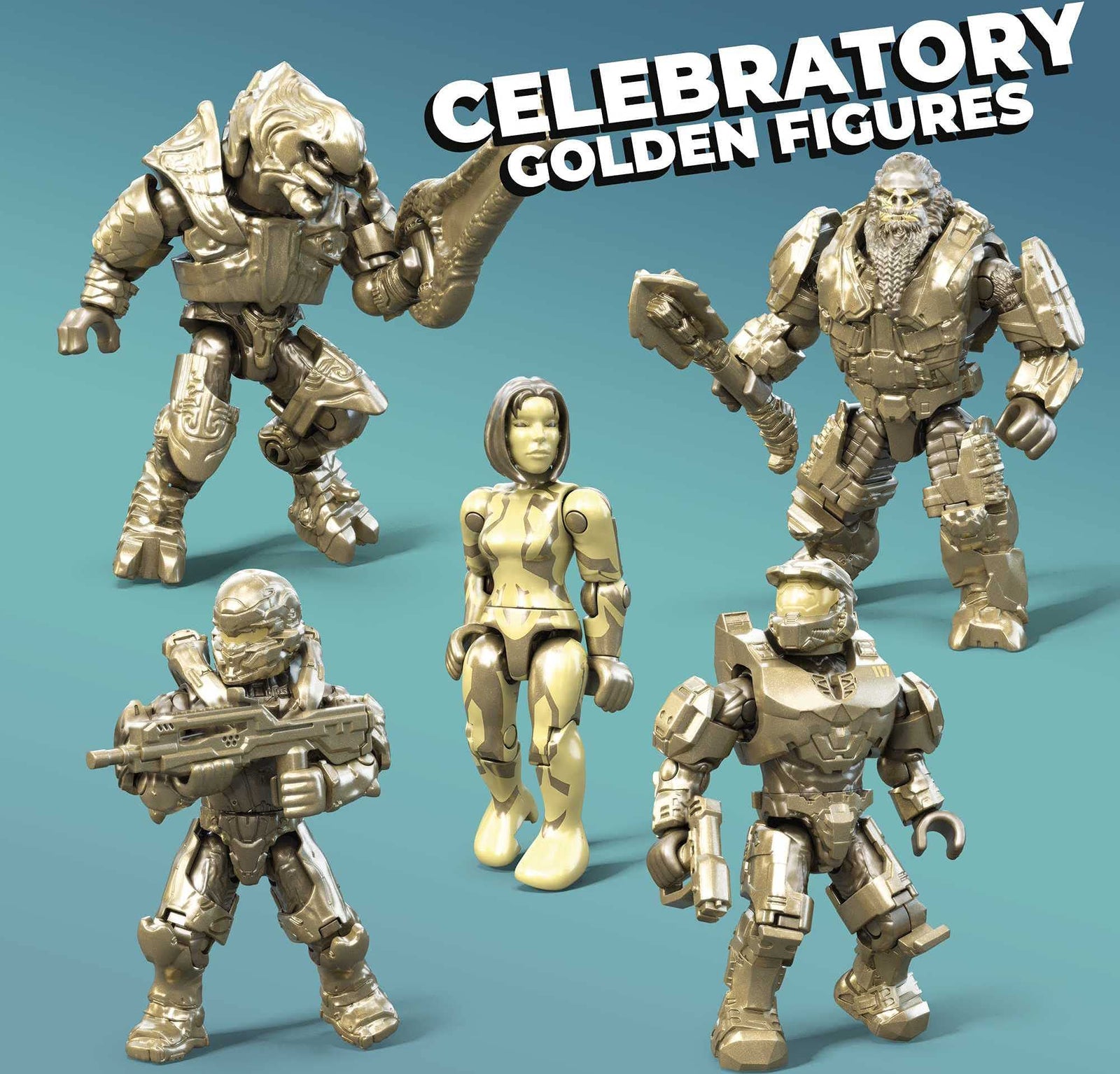 Mega Construx Pro Builders Halo 20th Anniversary Character 5 Pack [Amazon Exclusive]