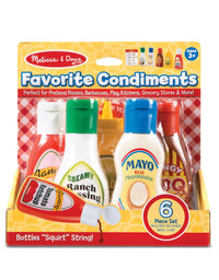 Melissa & Doug 5-Piece Favorite Condiments Play Food Set
