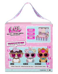 LOL Surprise Big Pet Hop Hop with 15 Surprises Including Wear and Share Glasses & Necklace, 2 Pet Babies, Accessories, Backpack or Piggy Bank, Gifts for Kids and Toys for Girls Ages 4 5 6 7+ Years Old
