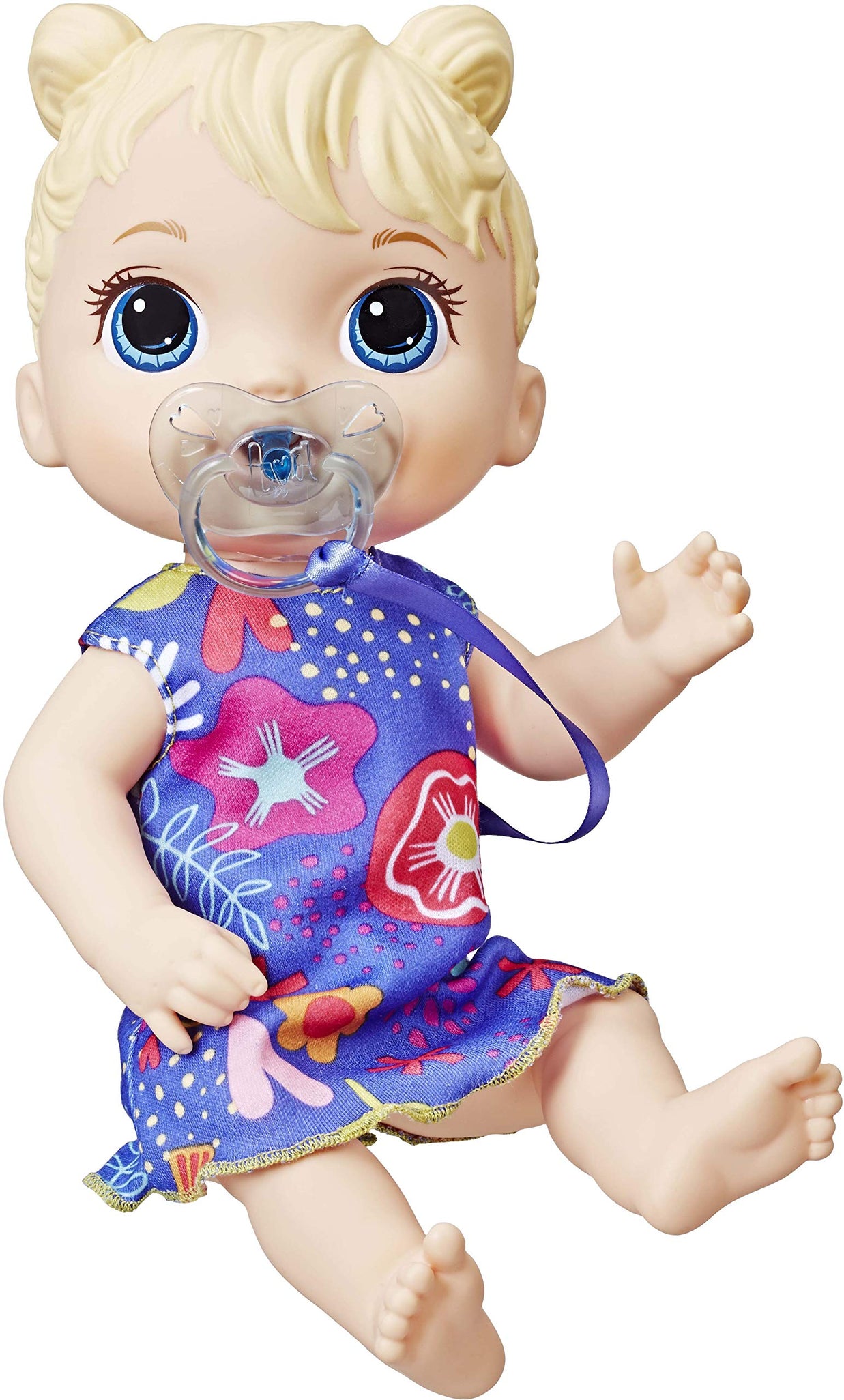 Baby Alive Baby Lil Sounds: Interactive Baby Doll for Girls & Boys Ages 3 & Up, Makes 10 Sound Effects, Including Giggles, Cries, Baby Doll with Pacifier