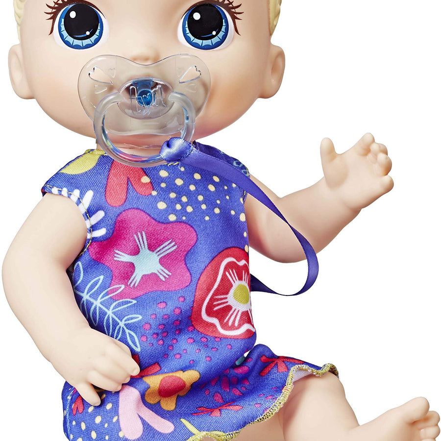 Baby Alive Baby Lil Sounds: Interactive Baby Doll for Girls & Boys Ages 3 & Up, Makes 10 Sound Effects, Including Giggles, Cries, Baby Doll with Pacifier