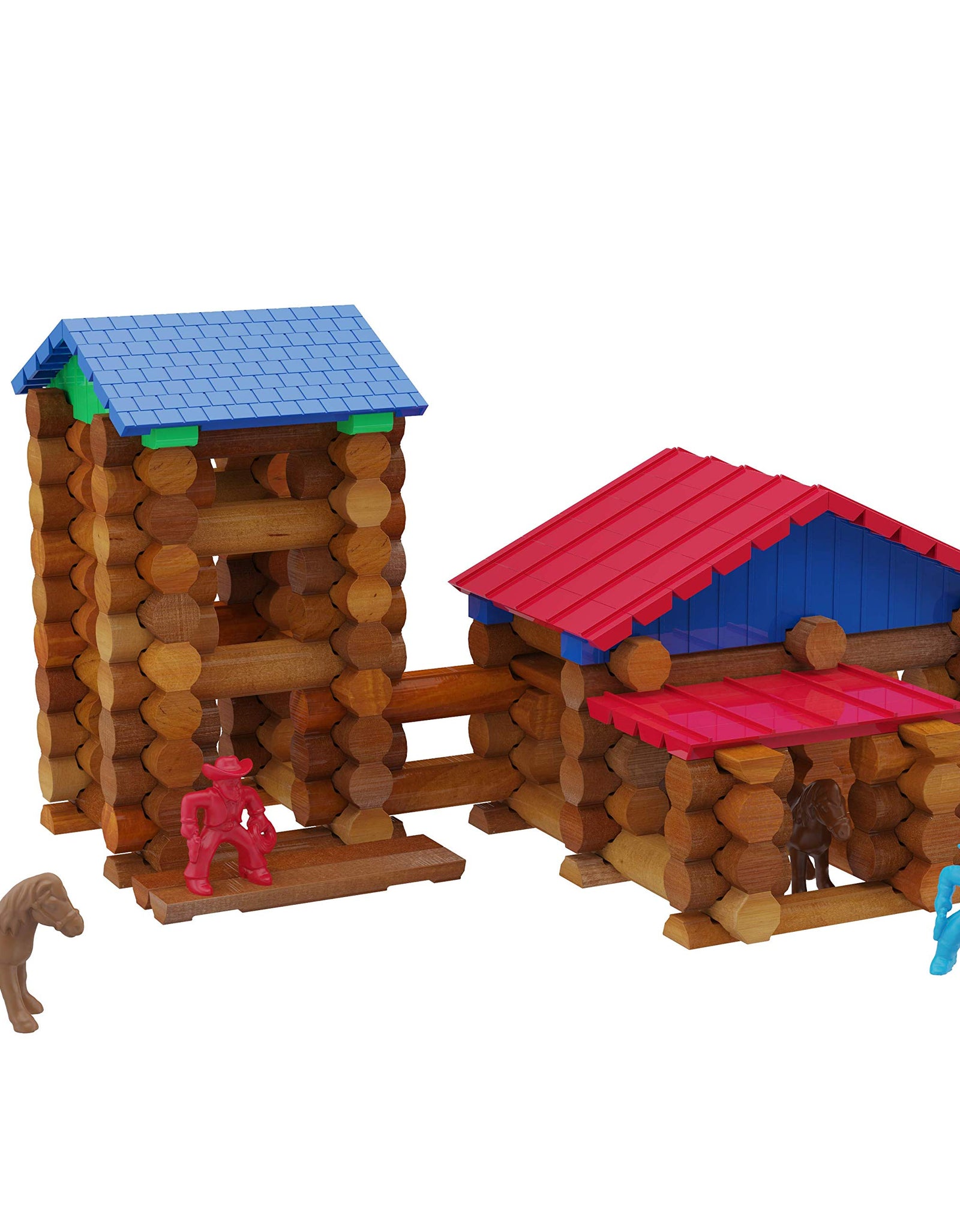 Lincoln Logs Centennial Edition Tin Amazon Exclusive-150+ Pieces-Real Wood-Ages 3+-Best Retro Building Gift Set for Boys/Girls-Creative Construction Engineering-Top Blocks Kit-Preschool Education Toy