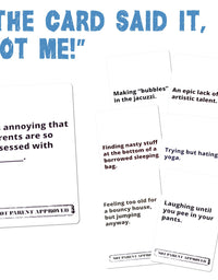 Not Parent Approved: A Fun Card Game and Gift for Kids 8-12, Tweens, Teens, Families and Mischief Makers – The Original, Hilarious Family Party Game
