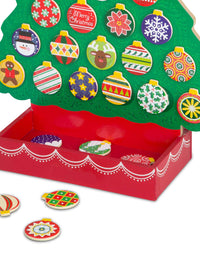 Melissa & Doug Countdown to Christmas Wooden Advent Calendar - Magnetic Tree, 25 Magnets
