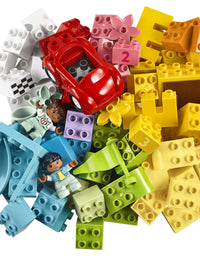 LEGO DUPLO Classic Deluxe Brick Box 10914 Starter Set with Storage Box, Great Educational Toy for Toddlers 18 Months and up (85 Pieces)
