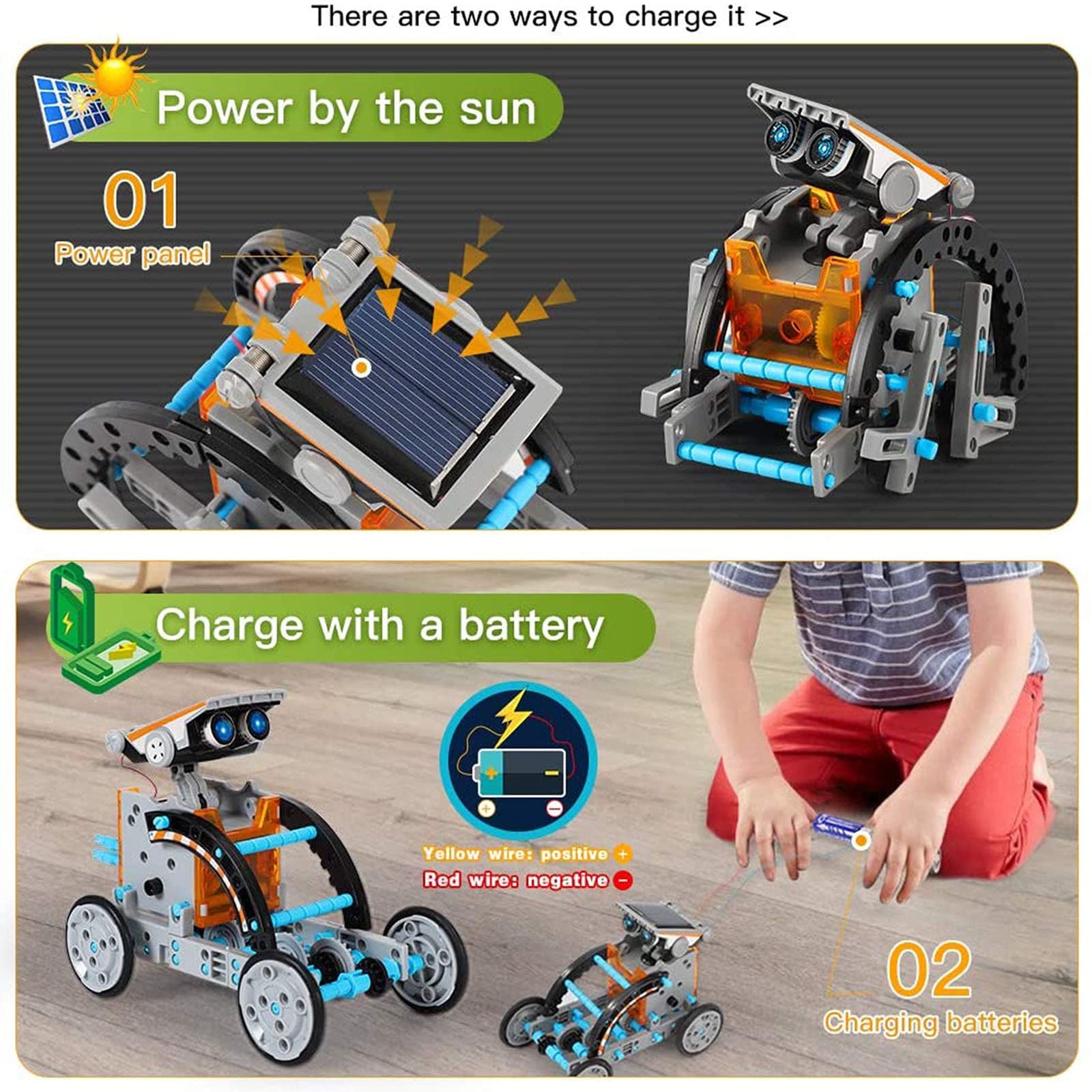 Lucky Doug 12-in-1 STEM Solar Robot Kit Toys Gifts for Kids 8 9 10 11 12 13 Years Old, Educational Building Science Experiment Set Gifts for Kids Boys Girls