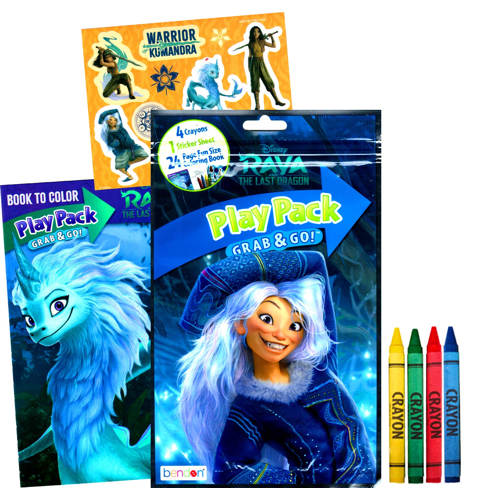 Disney Princess Coloring Book Set for Kids - Activities, Stickers and Games - Featuring Disney Princess, Frozen, Moana and Raya and The Last Dragon