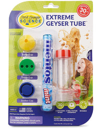 Steve Spangler Science Extreme Geyser Tube - Science Kit for Kids - Mentos & Soda Lab Experiment - Includes Tube, Candy, & Unique Spray Caps - Chemistry Magic - Classroom STEM Project
