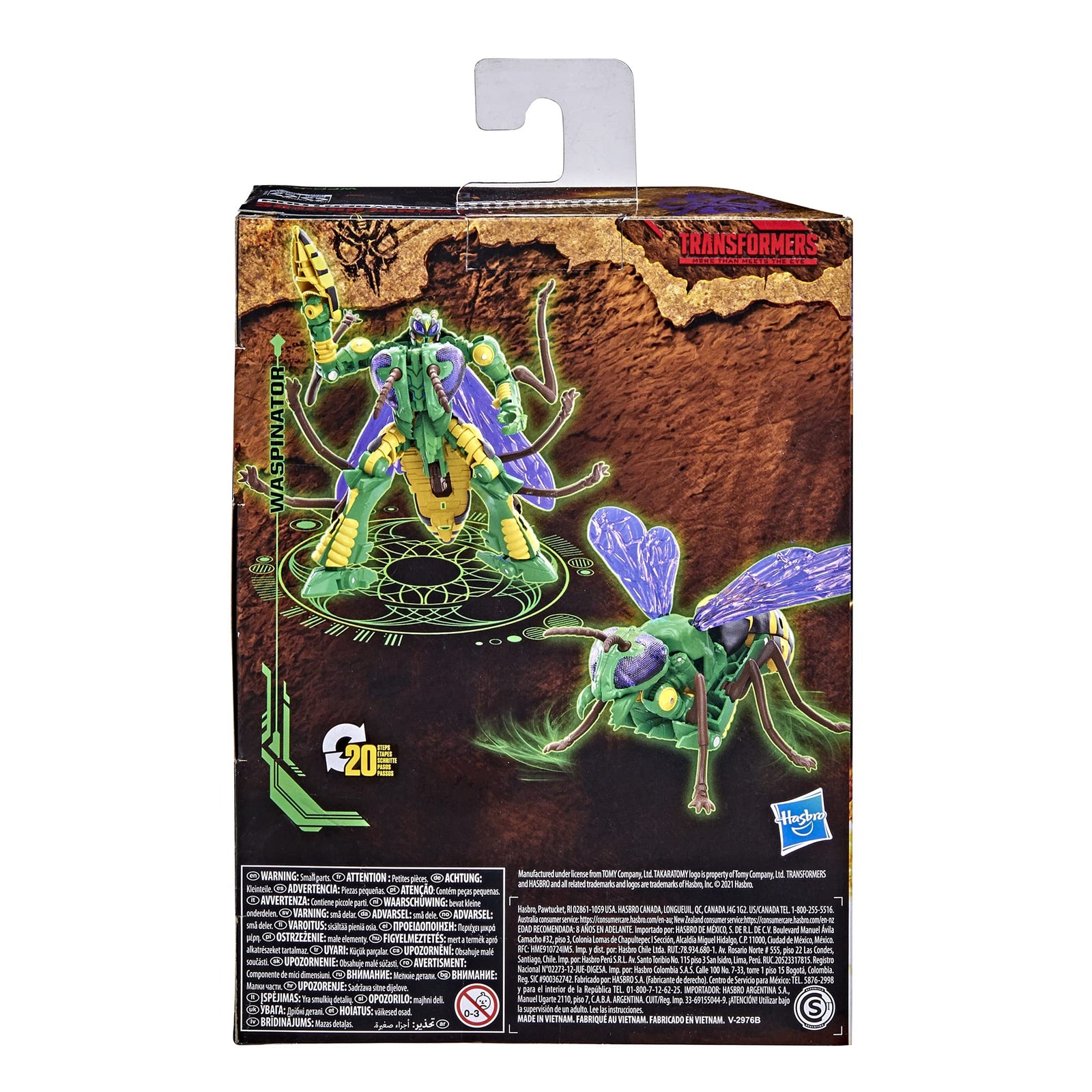 Transformers Toys Generations War for Cybertron: Kingdom Deluxe WFC-K34 Waspinator Action Figure - Kids Ages 8 and Up, 5.5-inch