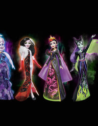 Disney Villains Black and Brights Collection, Fashion Doll 4 Pack, Disney Villains Toy for Kids 5 Years Old and Up (Amazon Exclusive)
