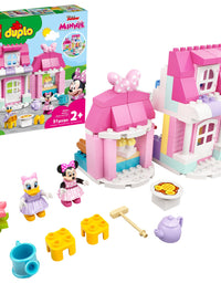 LEGO DUPLO Disney Minnie’s House and Café 10942 Dollhouse Building Toy for Kids with Minnie Mouse and Daisy Duck; New 2021 (91 Pieces)
