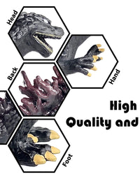 EZFun Set of 10 Godzilla Toys with Carry Bag, Movable Joint Action Figures 2019, King of the Monsters Mini Dinosaur Mothra Imago Burning Heisei Mecha Ghidorah Playsets Kids Birthday Cake Toppers Pack
