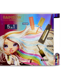 Rainbow High Hair Studio – Create Rainbow Hair with Exclusive Doll, Extra - Long Washable Hair Color & Complete Doll Clothes and Accessories- Fun Playset for Kids Ages 4+
