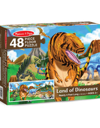 Melissa & Doug Land of Dinosaurs Floor Puzzle (48 pcs, 4 feet long)

