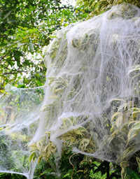 1000 sqft Stretch Spider Web for Indoor and Outdoor Halloween Decorations, Halloween Theme Party
