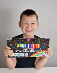 Marvin's Magic -x 25 Amazing Magic Pens - Colour Changing Magic Pen Art - Create 3D Lettering or Write Secret Messages - Includes 25 Magic Pens
