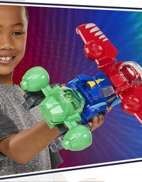 PJ Masks 3-in-1 Combiner Jet Preschool Toy, Toy Set with 3 Connecting Cars and 3 Action Figures for Kids Ages 3 and Up
