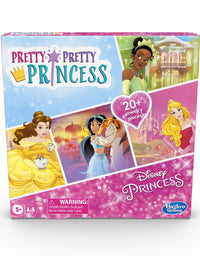 Hasbro Gaming Pretty Pretty Princess: Disney Princess Edition Board Game Featuring Disney Princesses, Jewelry Dress-Up Game for Kids Ages 5 and Up
