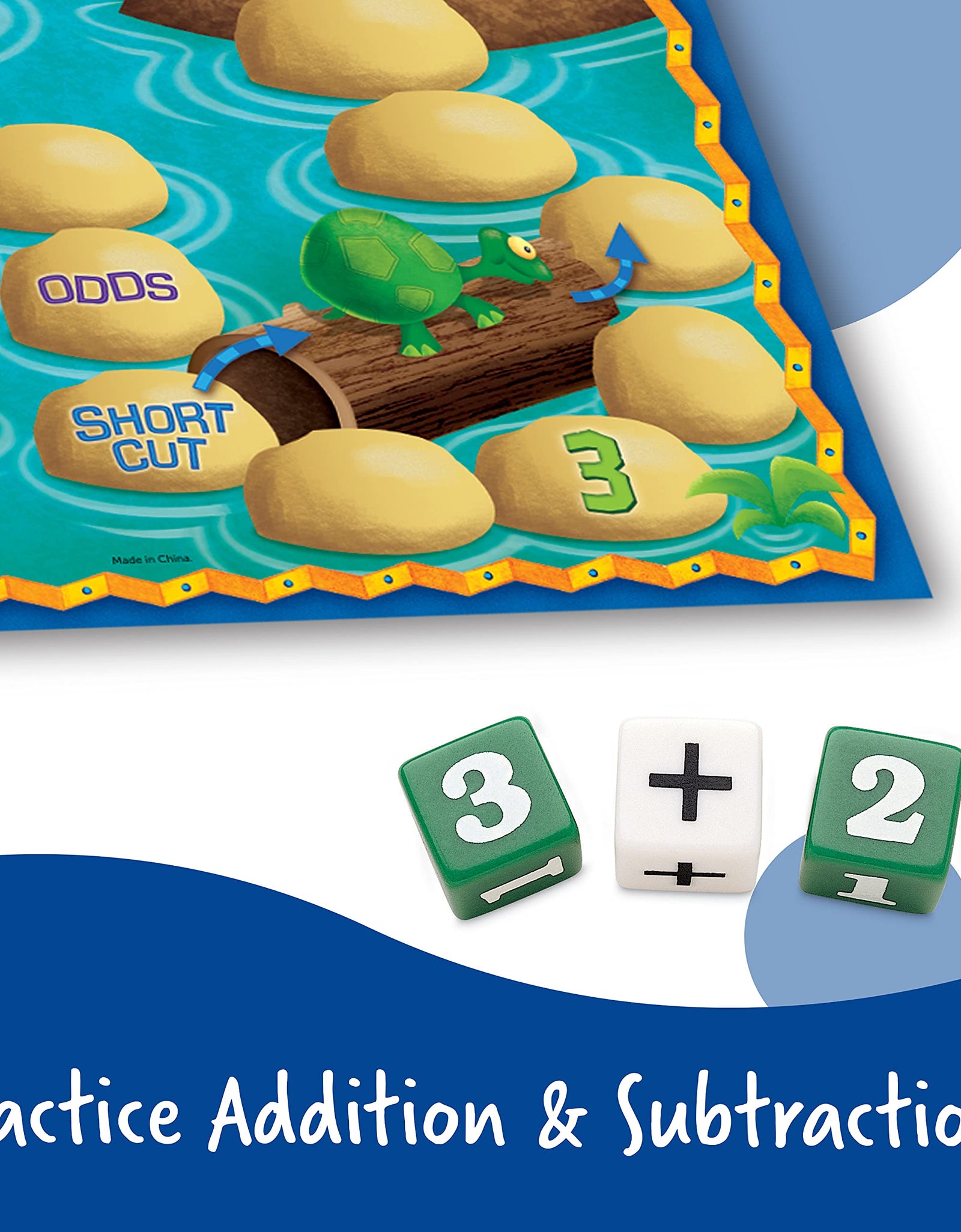 Learning Resources Sum Swamp Game, Homeschool, Addition & Subtraction Game, Early Math Skills, Math Games for Kids, Educational Board Games, 8 Pieces, Ages 5+
